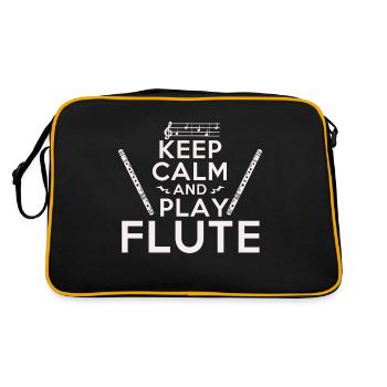 Flûtes - Sac Retro - noir/or - Dos