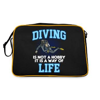 DIVING LIFE - Sac Retro - noir/or - Dos