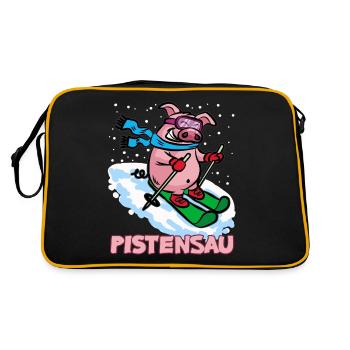 Pistensau Sau Porc skieur - Sac Retro - noir/or - Dos
