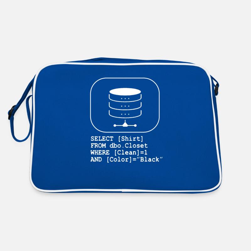 Code Database SQL Sarcasm Developer Gift Retro Bag