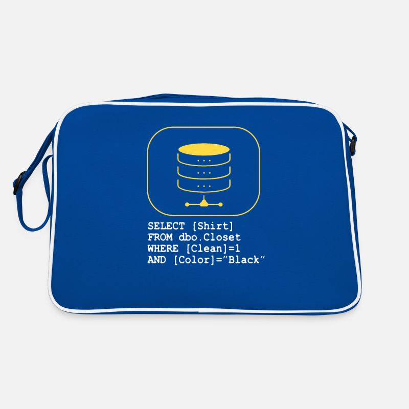Code Datenbank SQL Sarkasmus Entwickler Geschenk Retro Tasche