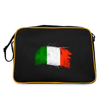 Le drapeau de l'Italie est un excellent cadeau pour tous les fans de l'informatique - Sac Retro - noir/or - Dos