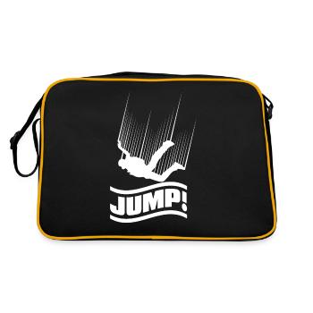 Saut en parachute saut en chute libre - Sac Retro - noir/or - Dos