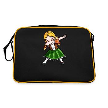 Dabbing Drôle - Sac Retro - noir/or - Dos