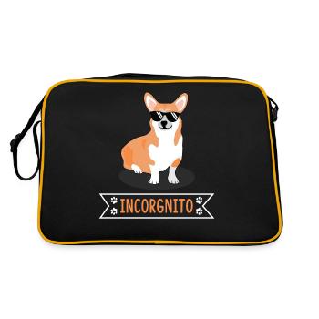 Incorgnito Pembroke Welsh dog - Retro Bag - black/gold - Back