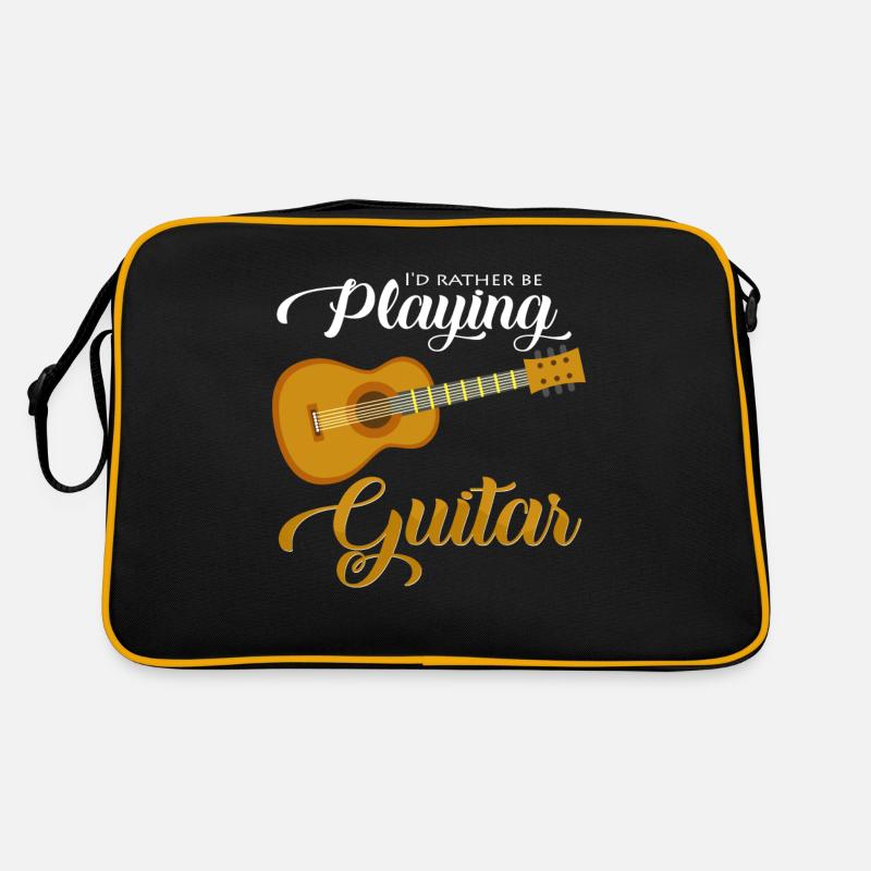 guitare - Sac Retro - noir/or
