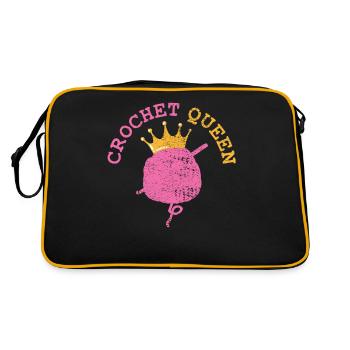 Crochet - Retro Bag - black/gold - Back