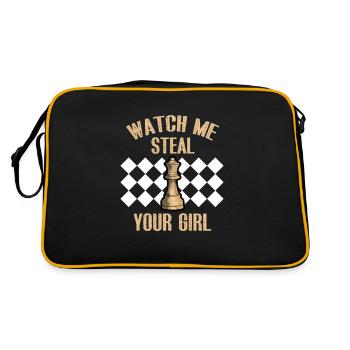 Jeu d'échecs de stratégie d'échecs jeu cadeau de - Sac Retro - noir/or - Dos