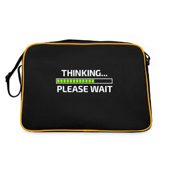 Thinking Please Wait Think please wait - Retro Bag - black/gold - Back