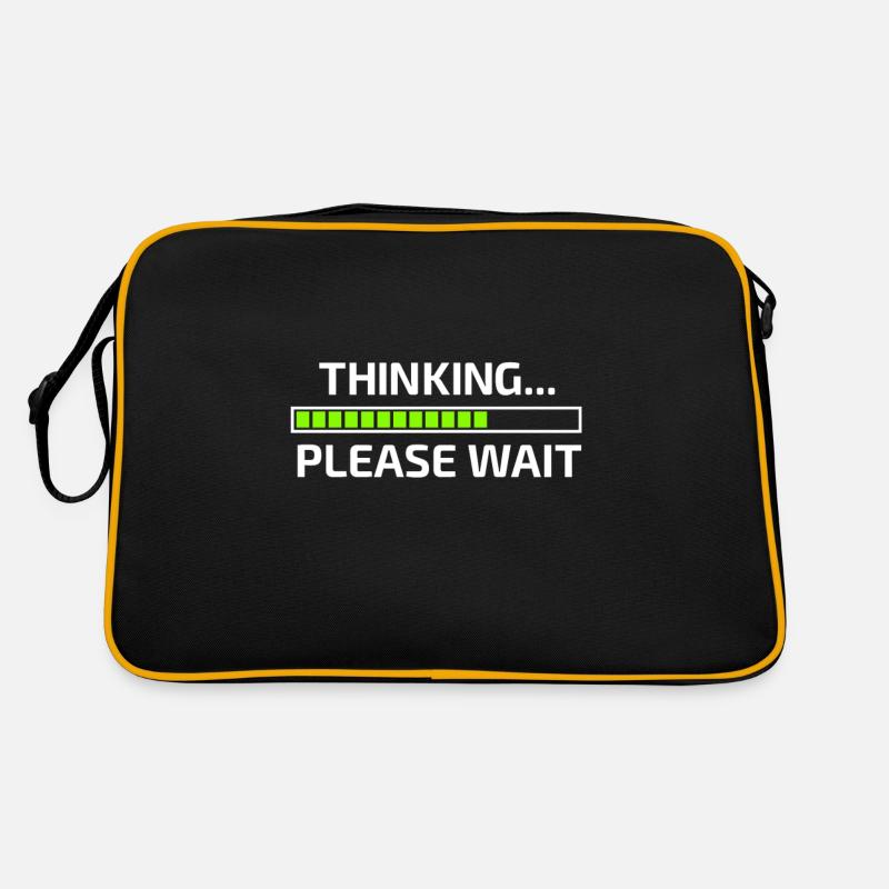 Thinking Please Wait Think please wait Retro Bag