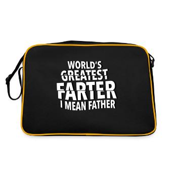Le meilleur papa des mondes Le meilleur papa parle anglais - Sac Retro - noir/or - Dos