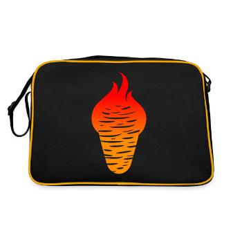 Kebab - Retro Tasche - Schwarz/Gold - Hinten