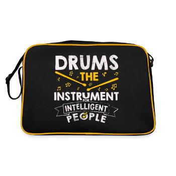 Cadeau de batteur drôle de batterie - Sac Retro - noir/or - Dos