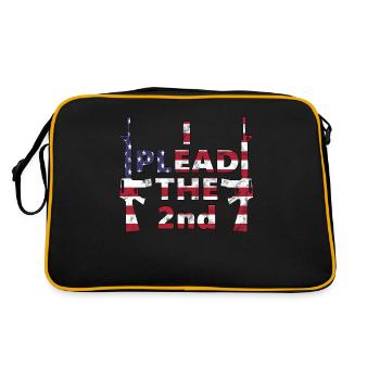 I Plead the 2nd America - Retro Bag - black/gold - Back