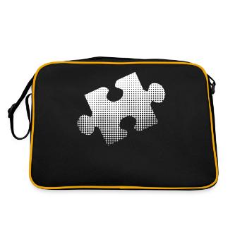 Puzzles - Retro Bag - black/gold - Back