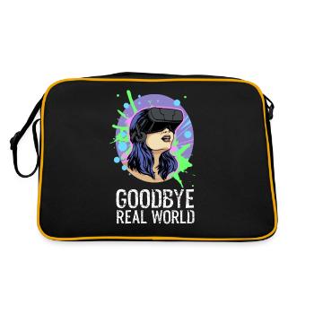 Virtual Reality Virtual Reality Funny Gift - Retro Bag - black/gold - Back