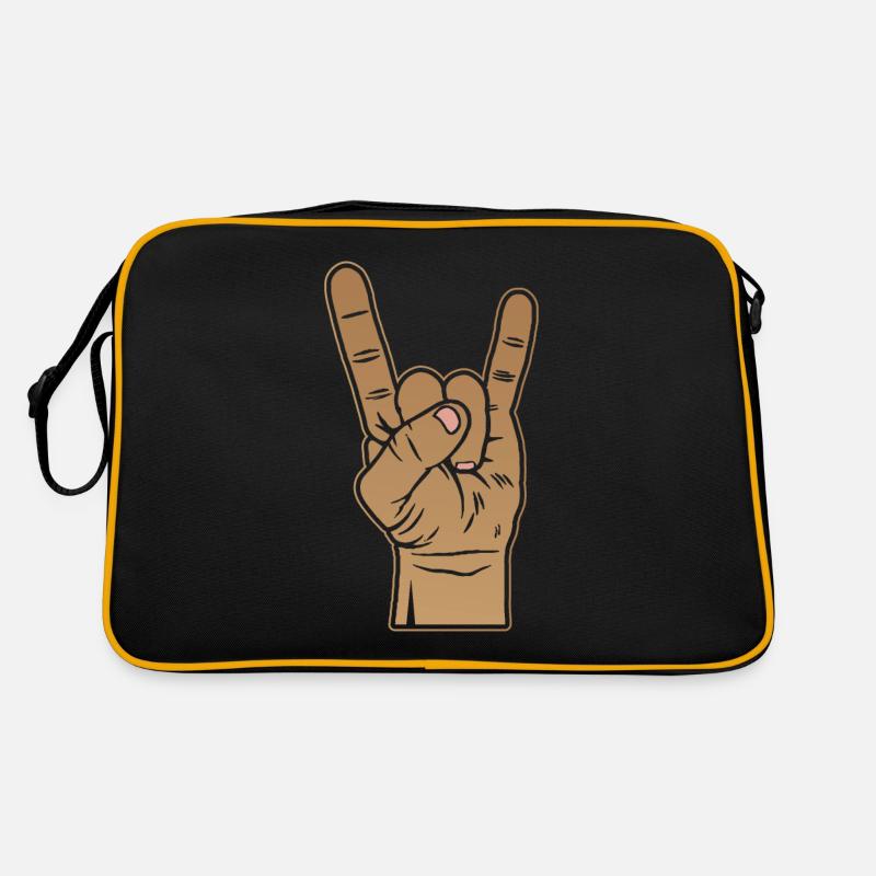 Metal Rock Pommesgabel Hand Sign Devil Gift Retro Bag