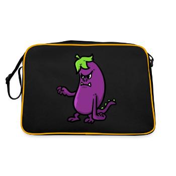 Monstre Aubergine Monstre Aubergine - Sac Retro - noir/or - Dos