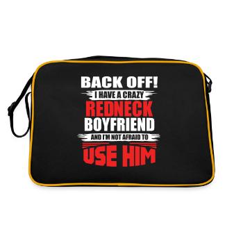 Redneck Trailer Park Gift I Caravan - Retro Bag - black/gold - Back