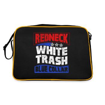 Redneck Trailer Park Gift I Caravan - Retro Bag - black/gold - Back