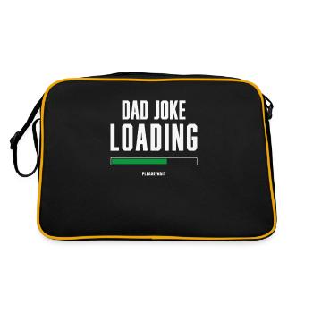 Dad Joke Loading, Father's Day Gift For Him - Retro Bag - black/gold - Back