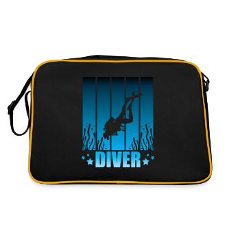 Plongée plongée plongée plongée - Sac Retro - noir/or - Dos