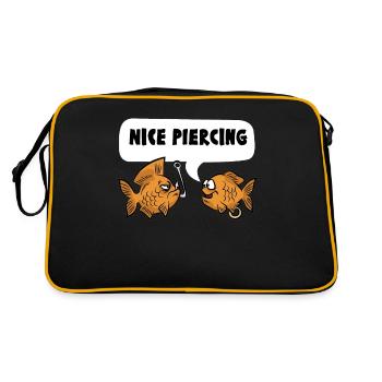 NICE PIERCING poisson pêcheur pêcheur - Sac Retro - noir/or - Dos