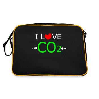 J'adore les changements climatiques liés aux chauffeurs diesel anti-verts au CO2 - Sac Retro - noir/or - Dos