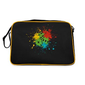 Cube - Retro Bag - black/gold - Back