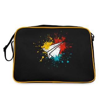Pilote d’avion papier - Sac Retro - noir/or - Dos