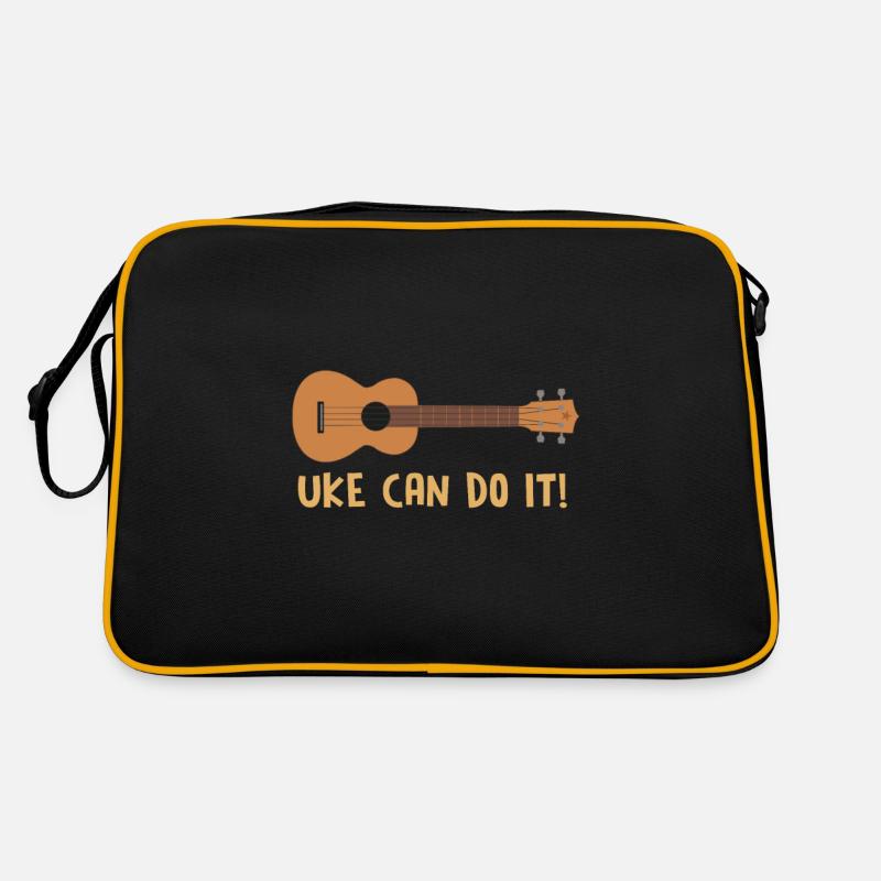 Uke kann es tun Ukelele Retro Tasche
