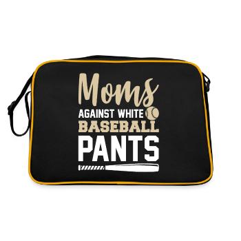 Moms Against White Baseball Pants - Sac Retro - noir/or - Dos