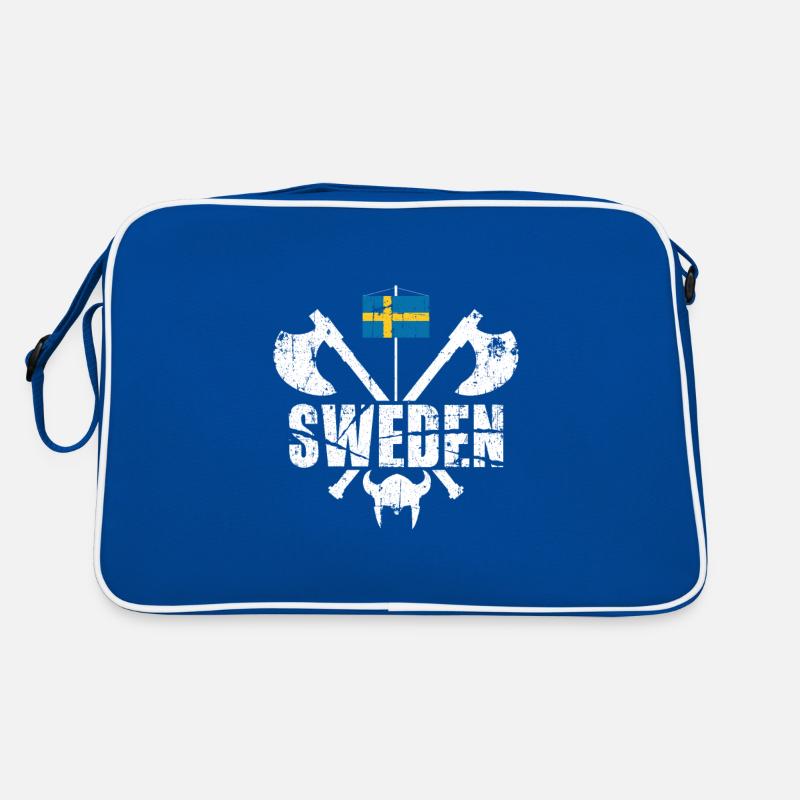 Schweden Wikinger Geschenk Retro Tasche
