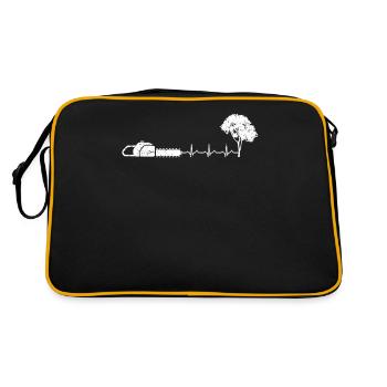 Pouls ECG Lumberjack - Sac Retro - noir/or - Dos