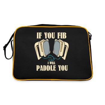 EMT / PARAMEDIC : I Will Paddle You - Sac Retro - noir/or - Dos