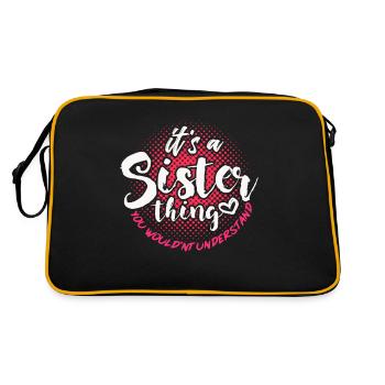 sister - Retro Bag - black/gold - Back