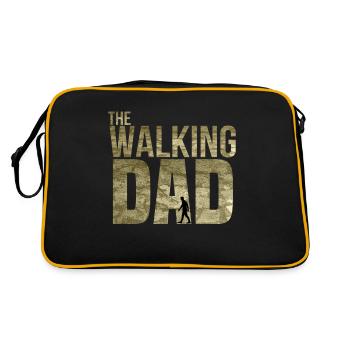 The walking dad - Retro Tasche - Schwarz/Gold - Hinten