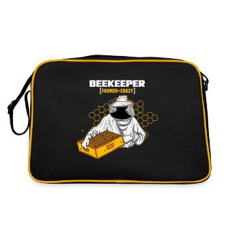 Apiculteur abeille apiculteur abeille cadeau mourant - Sac Retro - noir/or - Dos