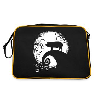 The Pig King Halloween Nightmare Halloweentown - Retro Tasche - Schwarz/Gold - Hinten