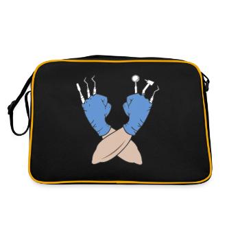 Dental Wolverine Dentist - Retro Bag - black/gold - Back