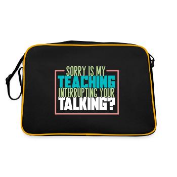 Teaching Teaching Disturb Students Gift - Retro Bag - black/gold - Back