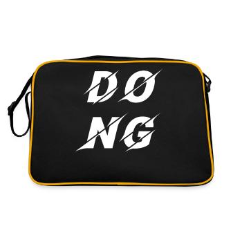 DONG Signes Carrés - Sac Retro - noir/or - Dos