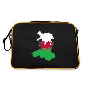 Wales - Retro Bag - black/gold - Back