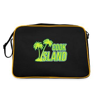 Cook Island island travel gift - Retro Bag - black/gold - Back