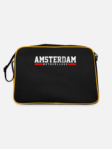 Millésime d'Amsterdam - Sac Retro - noir/or - Dos
