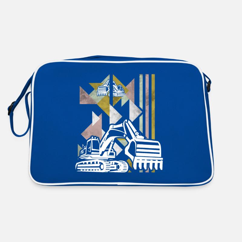 Excavator construction site construction machine gift · shovel Retro Bag