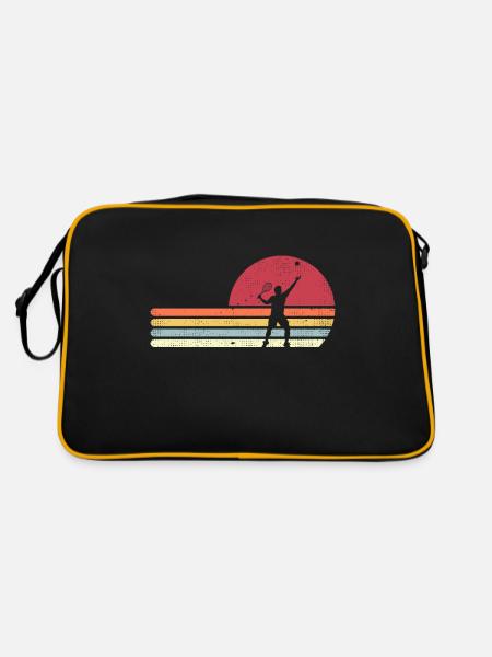 tennis - Retro Tasche - Schwarz/Gold