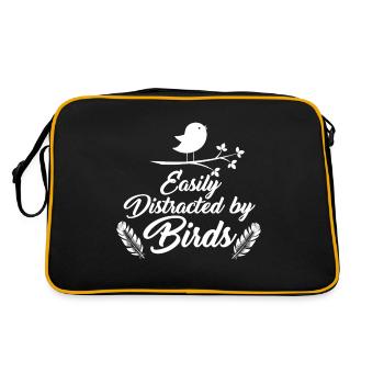 bird watching - Retro Bag - black/gold - Back