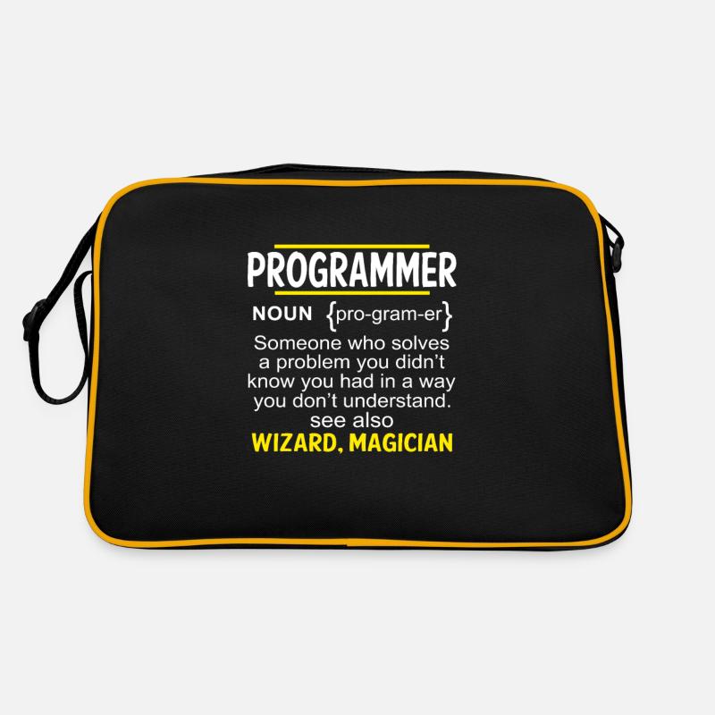 Cadeau drôle de programmeur informatique de Sac Retro