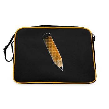 Dessiner - Sac Retro - noir/or - Dos